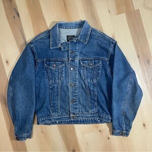Vintage 1990s United Colors of Benetton Denim Jacket Blue Retro Y2K Men’s Sz 38